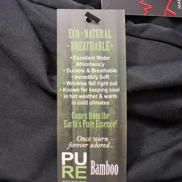 PURE Essence Bamboo Skirted Leggings Black Size Large - Picture 8 of 10